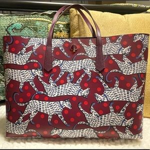 Kate Spade Molly Panther Dot Large Tote NWT